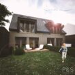 Visualisierungen Garten - Baugrundstück mit Altbestand für eine Doppelhaushälfte